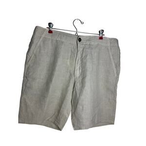 Luca Faloni Sand Linen Shorts Size 36 NWT Made in Italy